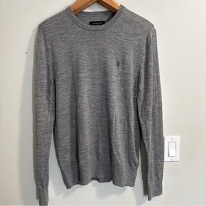 All Saints Mode Merino Wool Crewneck Sweater